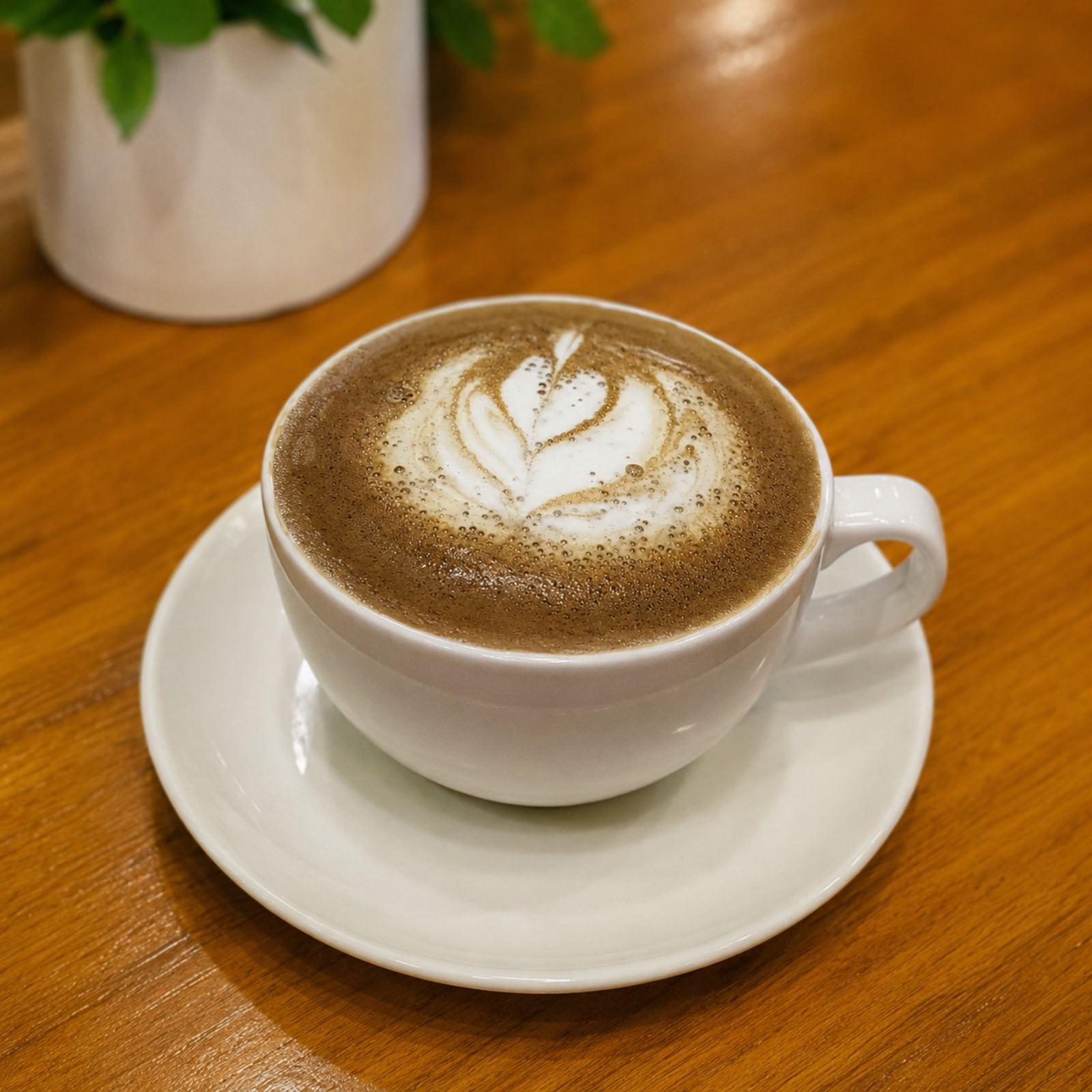 Hot Hojicha Latte